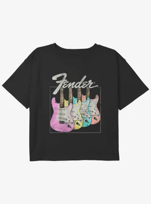 Fender Pop Guitars Girls Youth Crop T-Shirt
