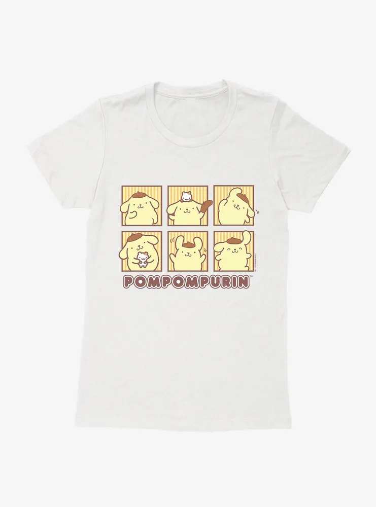 Pompompurin Grid Portrait Womens T-Shirt