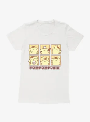 Pompompurin Grid Portrait Womens T-Shirt