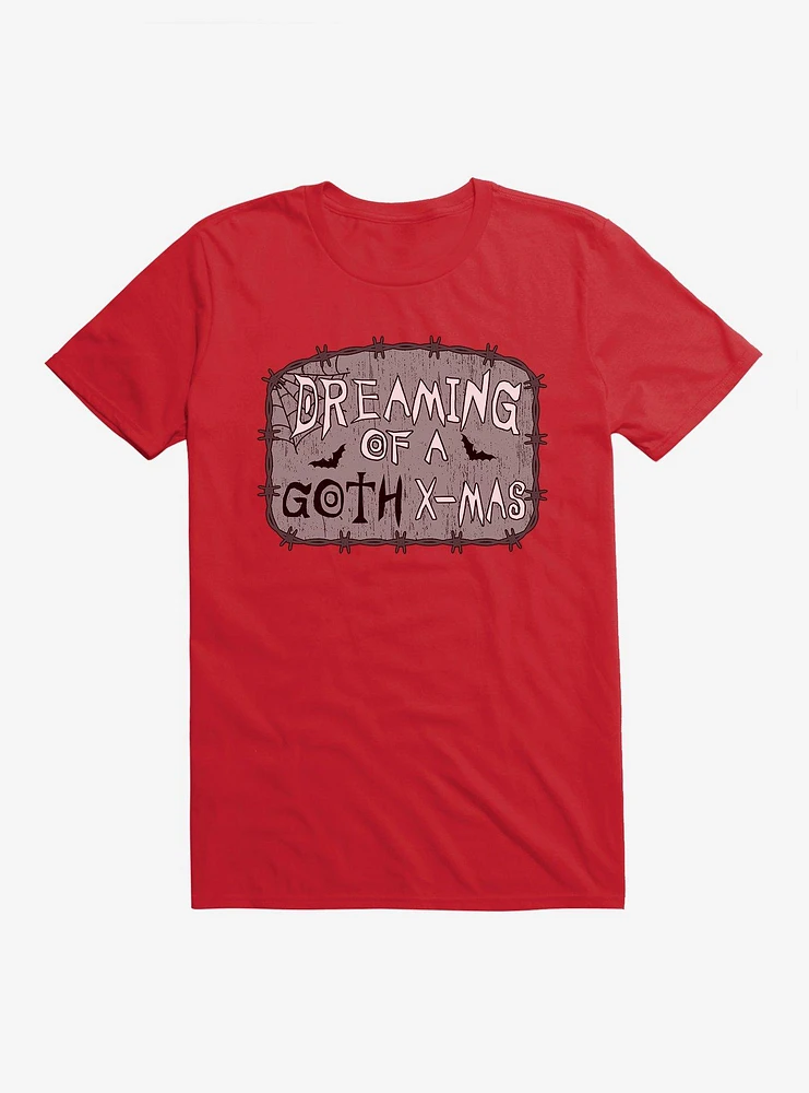 Hot Topic Dreaming Of A Goth Christmas T-Shirt