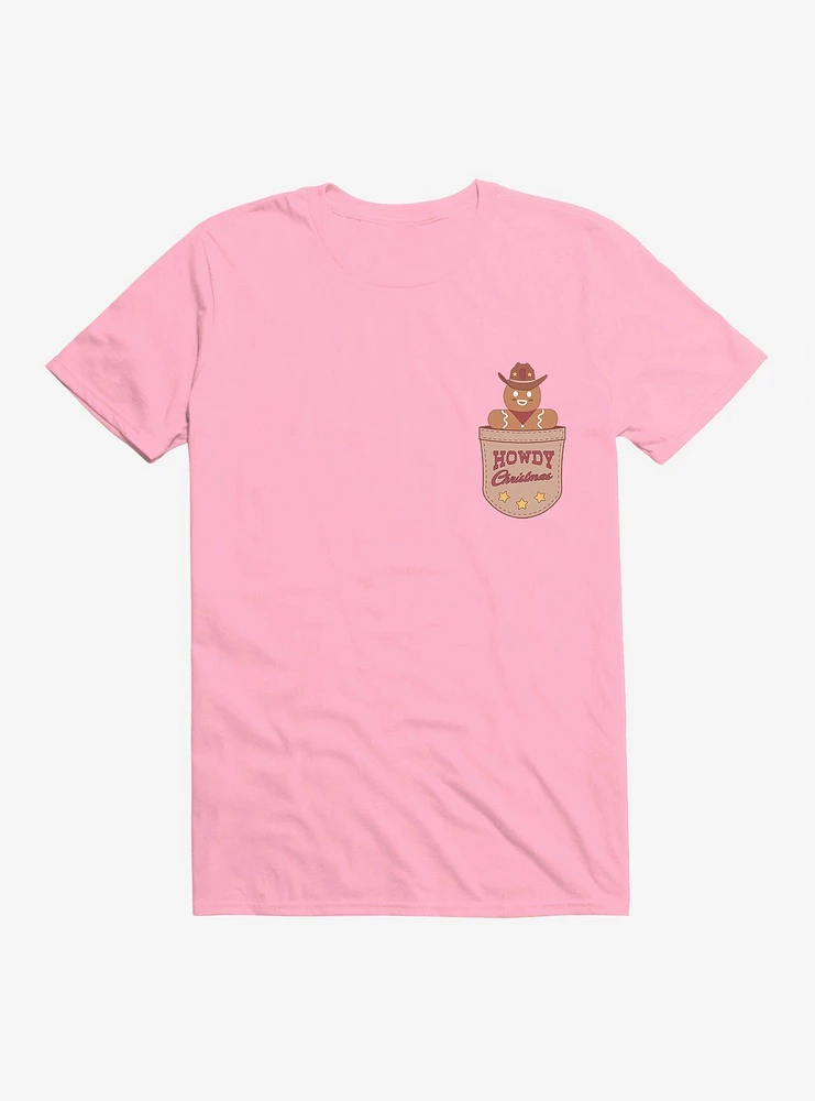 Hot Topic Howdy Christmas Gingerbread Man Faux Pocket T-Shirt