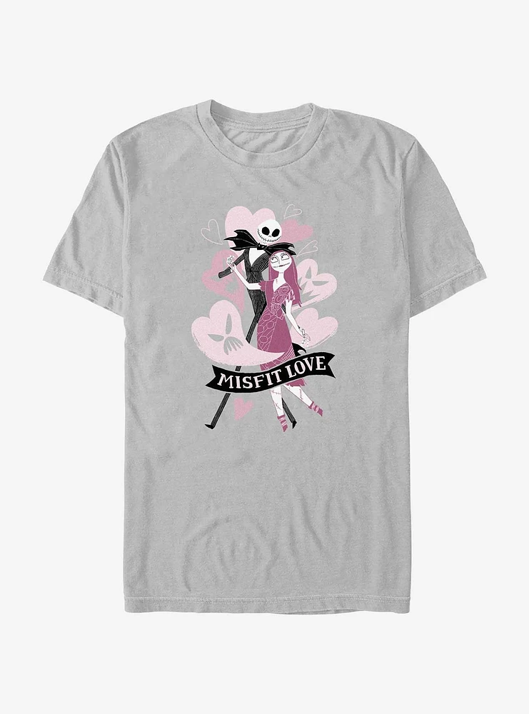 Disney The Nightmare Before Christmas Jack & Sally Misfit Love T-Shirt