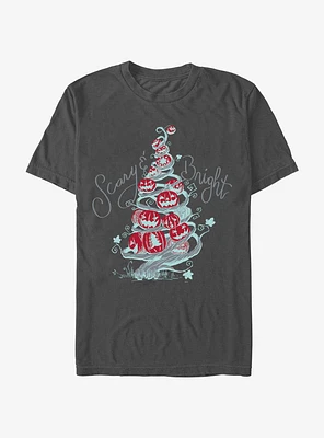Disney The Nightmare Before Christmas Scary Bright Tree T-Shirt