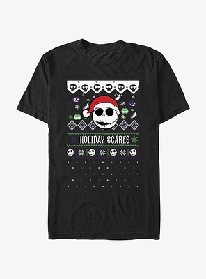 Disney The Nightmare Before Christmas Ugly Holiday Jack Snowfall T-Shirt