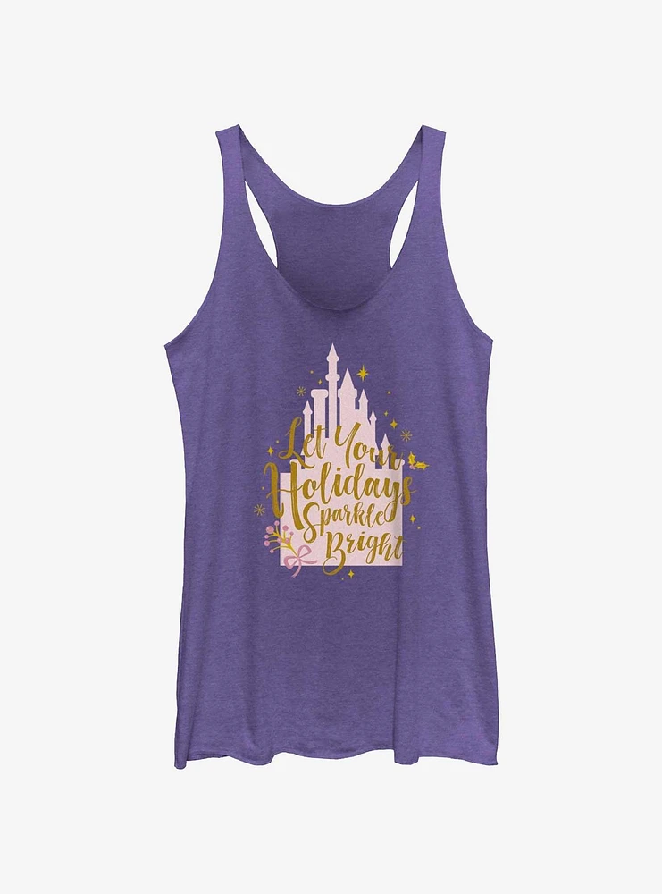 Disney Princesses Holidays Sparkle Bright Girls Tank