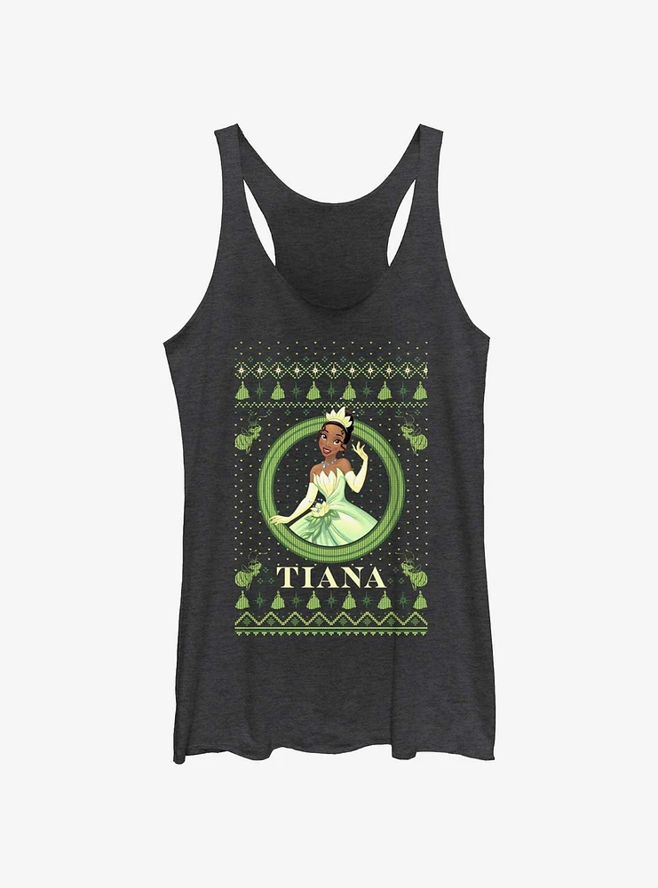 Disney Princess & The Frog Tiana Ugly Holiday Girls Tank