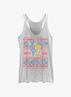 Disney Tinker bell Ugly Holiday Girls Tank