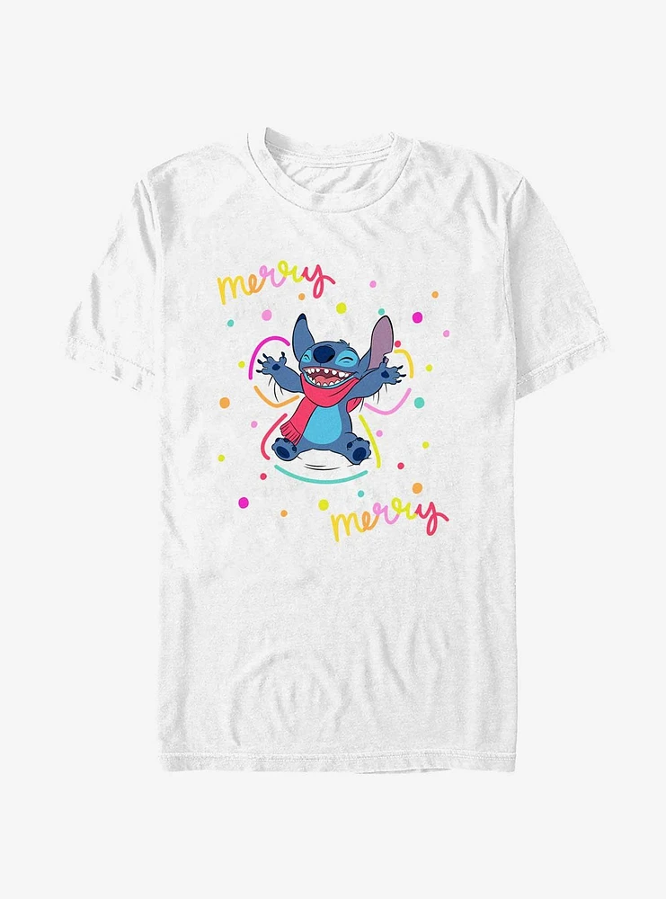 Disney Lilo & Stitch Merry Snow Angel T-Shirt