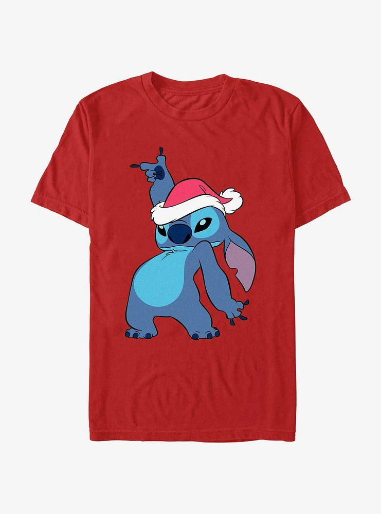 Disney Lilo & Stitch Santa Hat T-Shirt