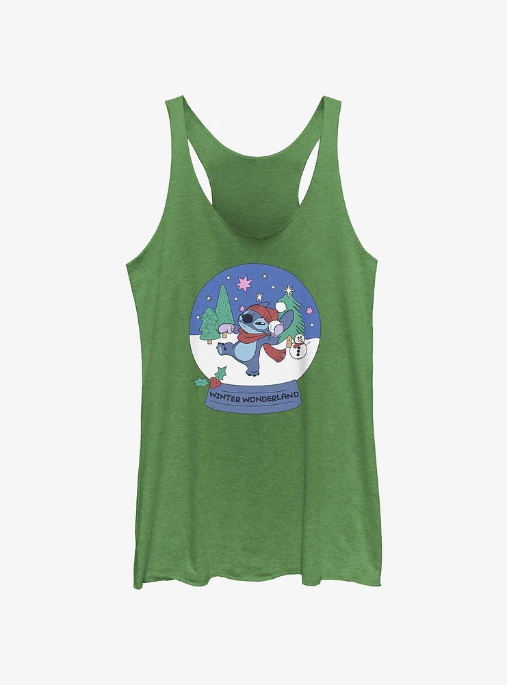 Disney Lilo & Stitch Winter Wonderland Snowglobe Girls Tank