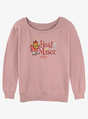 The Year Without a Santa Claus Heat Miser Badge Girls Slouchy Sweatshirt