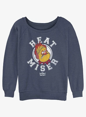 The Year Without a Santa Claus Heat Miser Collegiate Girls Slouchy Sweatshirt
