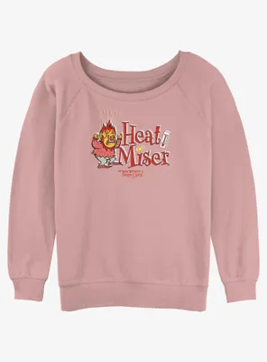 The Year Without a Santa Claus Heat Miser Badge Womens Slouchy Sweatshirt