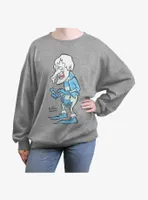 The Year Without a Santa Claus Snow Miser Womens Oversized Sweatshirt