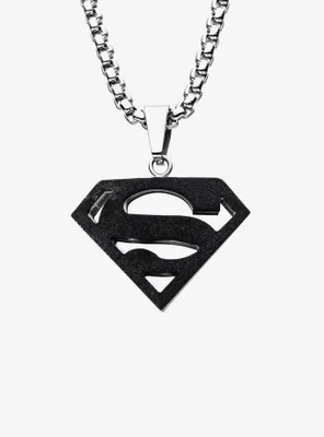 DC Comics Superman Black Pendant Necklace