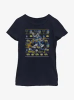 Disney Mickey Mouse Hanukkah Ugly Sweater Youth Girls T-Shirt