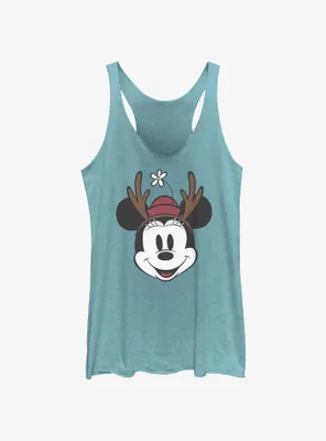 Disney Minnie Mouse Antlers Womens Tank Top