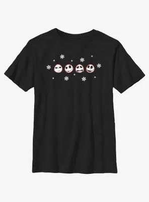 Disney Nightmare Before Christmas Jack Emotes Youth T-Shirt