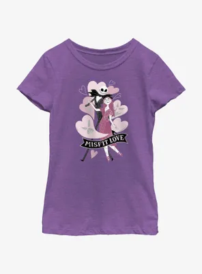 Disney Nightmare Before Christmas Misfit Love Youth Girls T-Shirt