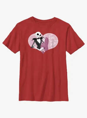 Disney Nightmare Before Christmas Love You To Death Youth T-Shirt