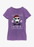 Disney Nightmare Before Christmas Ugly Holiday Jack Vision Youth Girls T-Shirt