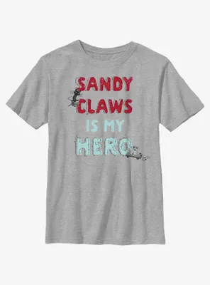 Disney Nightmare Before Christmas My Hero Sandy Claws Youth T-Shirt