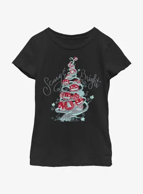Disney Nightmare Before Christmas Scary & Bright Tree Youth Girls T-Shirt