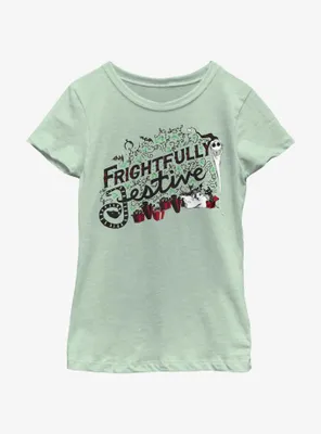 Disney Nightmare Before Christmas Frightfully Festive Youth Girls T-Shirt