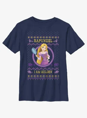 Disney Princesses Rapunzel Ugly Holiday Youth T-Shirt