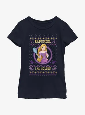 Disney Princesses Rapunzel Ugly Holiday Youth Girls T-Shirt