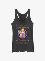 Disney Princesses Rapunzel Ugly Holiday Womens Tank Top