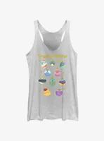 Disney Princesses Dazzling Holiday Ornaments Womens Tank Top