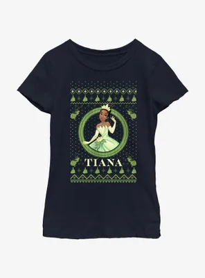 Disney The Princess & Frog Tiana Ugly Holiday Youth Girls T-Shirt