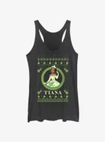 Disney The Princess & Frog Tiana Ugly Holiday Womens Tank Top