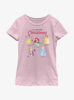 Disney Princesses Quality Wishlist Youth Girls T-Shirt