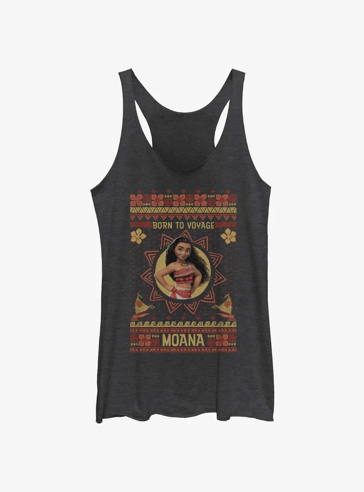 Disney Moana Ugly Holiday Womens Tank Top