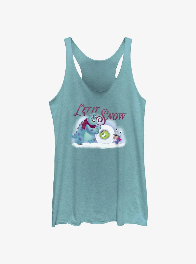 Disney Pixar Monsters Inc. Let It Snow Womens Tank Top