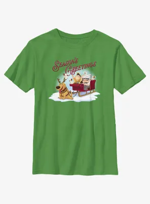 Disney Pixar Up Seasons Greetings Youth T-Shirt