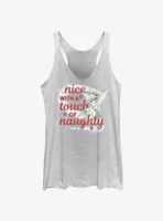 Disney Tinker Bell Nice With A Touch Of Naughty Womens Tank Top