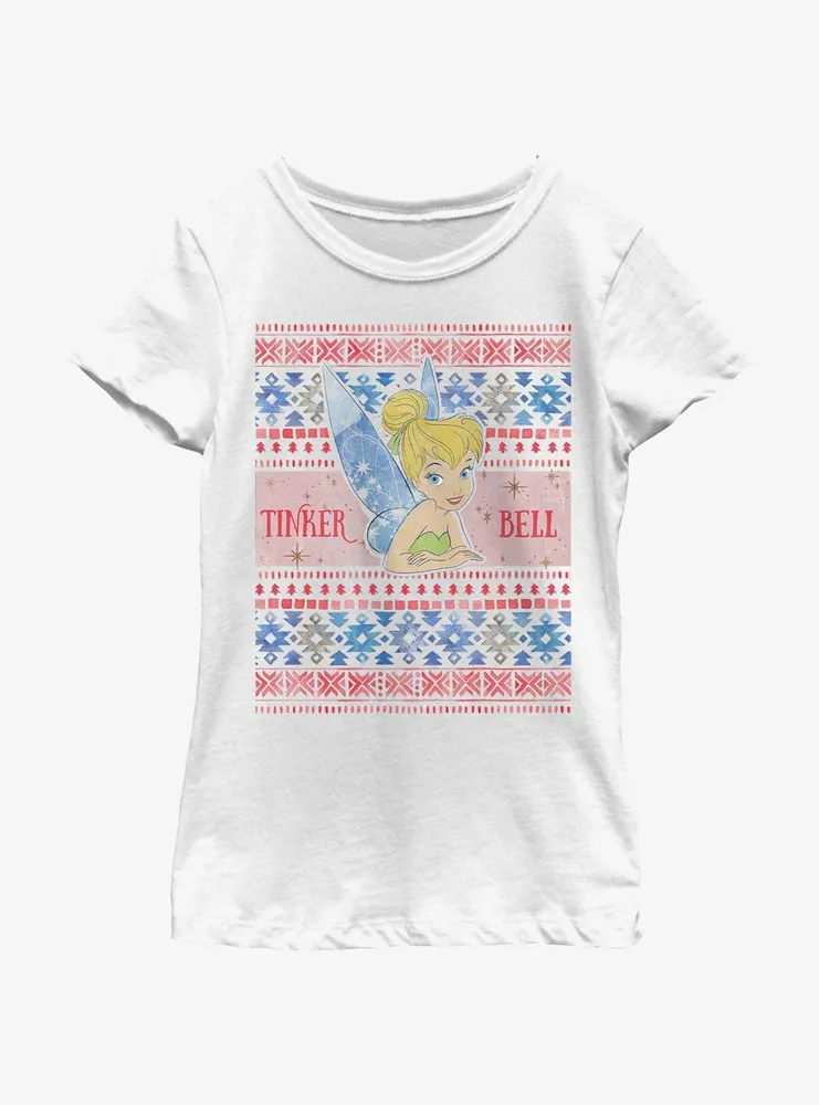 Disney Tinker bell Ugly Holiday Youth Girls T-Shirt