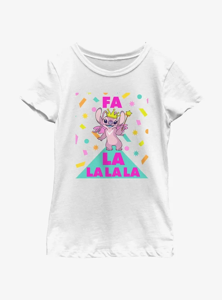 Disney Lilo & Stitch Fa La Angel Youth Girls T-Shirt