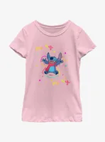 Disney Lilo & Stitch Merry Snow Angel Youth Girls T-Shirt