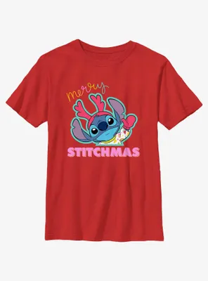 Disney Lilo & Stitch Merry Stitchmas Youth T-Shirt
