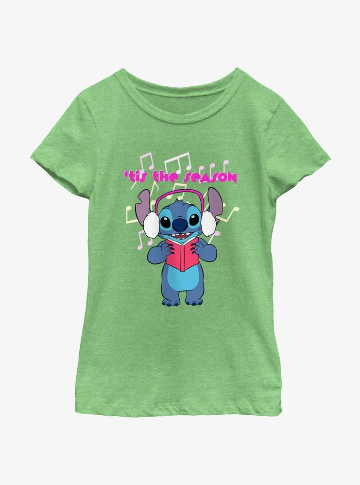 Disney Lilo & Stitch 'Tis The Season Youth Girls T-Shirt