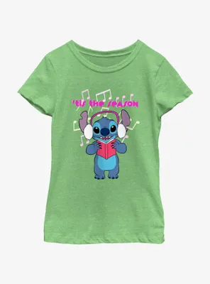Disney Lilo & Stitch 'Tis The Season Youth Girls T-Shirt