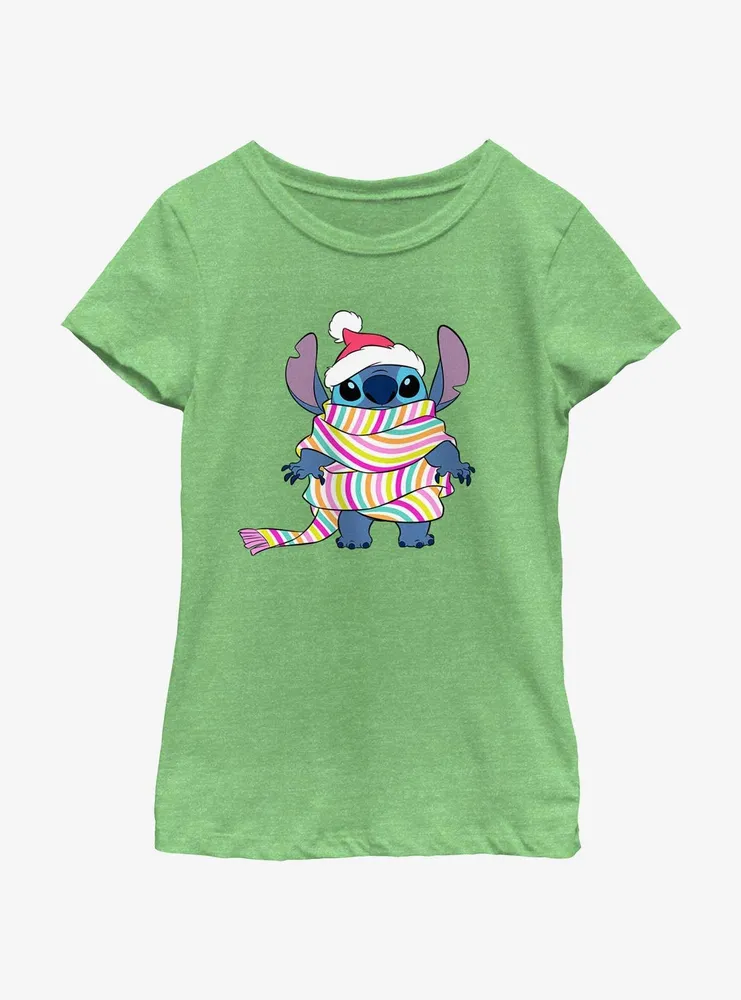 Disney Lilo & Stitch Wrapped a Scarf Youth Girls T-Shirt