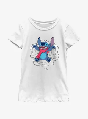 Disney Lilo & Stitch Snow Angel Youth Girls T-Shirt