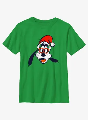 Disney Goofy Christmas Glasses Youth T-Shirt