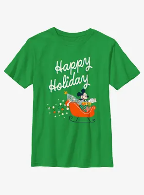 Disney Mickey Mouse Happy Holiday Youth T-Shirt