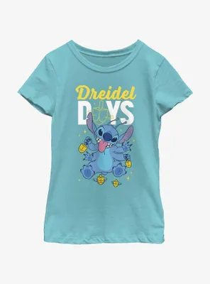 Disney Lilo & Stitch Dreidel Days Youth Girls T-Shirt